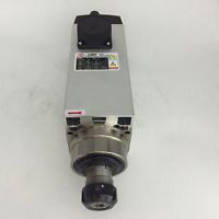6KW 18000rpm 220V 12.6A ER32 Air-cooled Square AC Spindle Motor for Woodworking